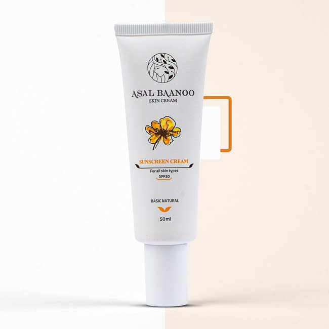 کرم ضد آفتاب عسل بانو SPF30 – بهترین ضد آفتاب گیاهی ایرانی| حجم 50 میلی لیتر